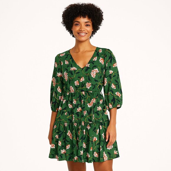Ann Taylor Factory Dresses & Skirts - Ann Taylor Factory Green Floral Mini Dress